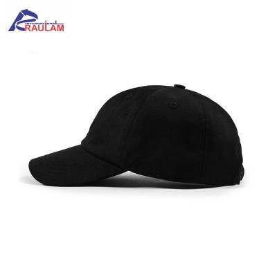 Black Color Baseball Caps Polyester made High Quality Breathable Sports wear Caps